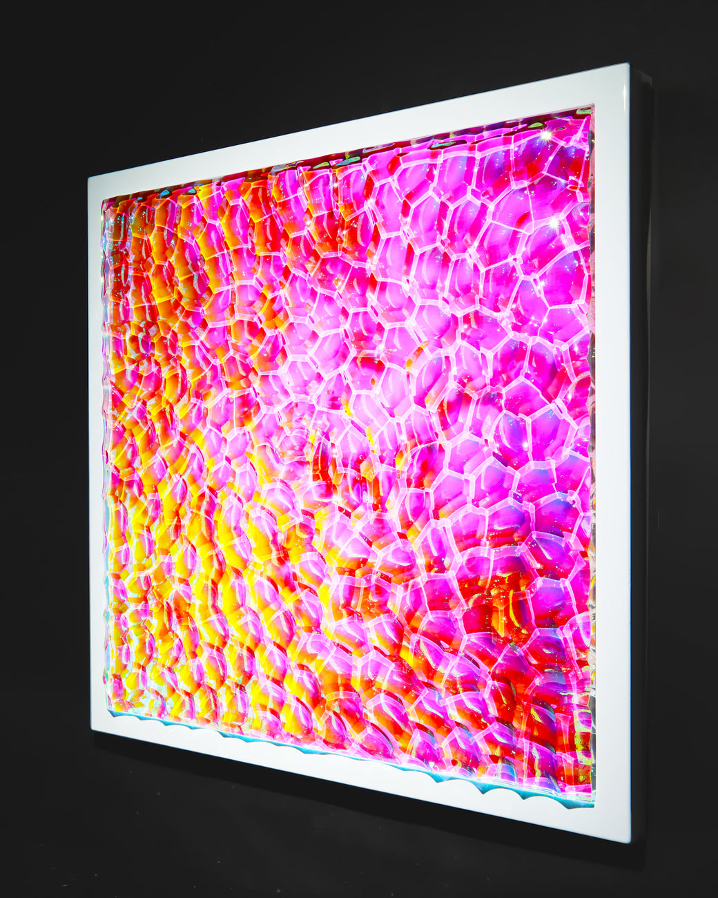 Nebula Prism, GO OGAWA, 2022Acrylic, Special film, Wood65.0 × 65.0 × 6.0cm
