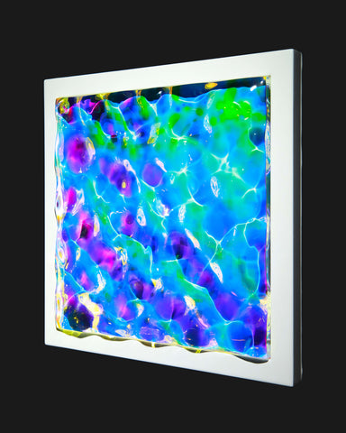 Nebula Prism, GO OGAWA, 2022Acrylic, Special film, Wood32.0 × 32.0 × 5.0cm