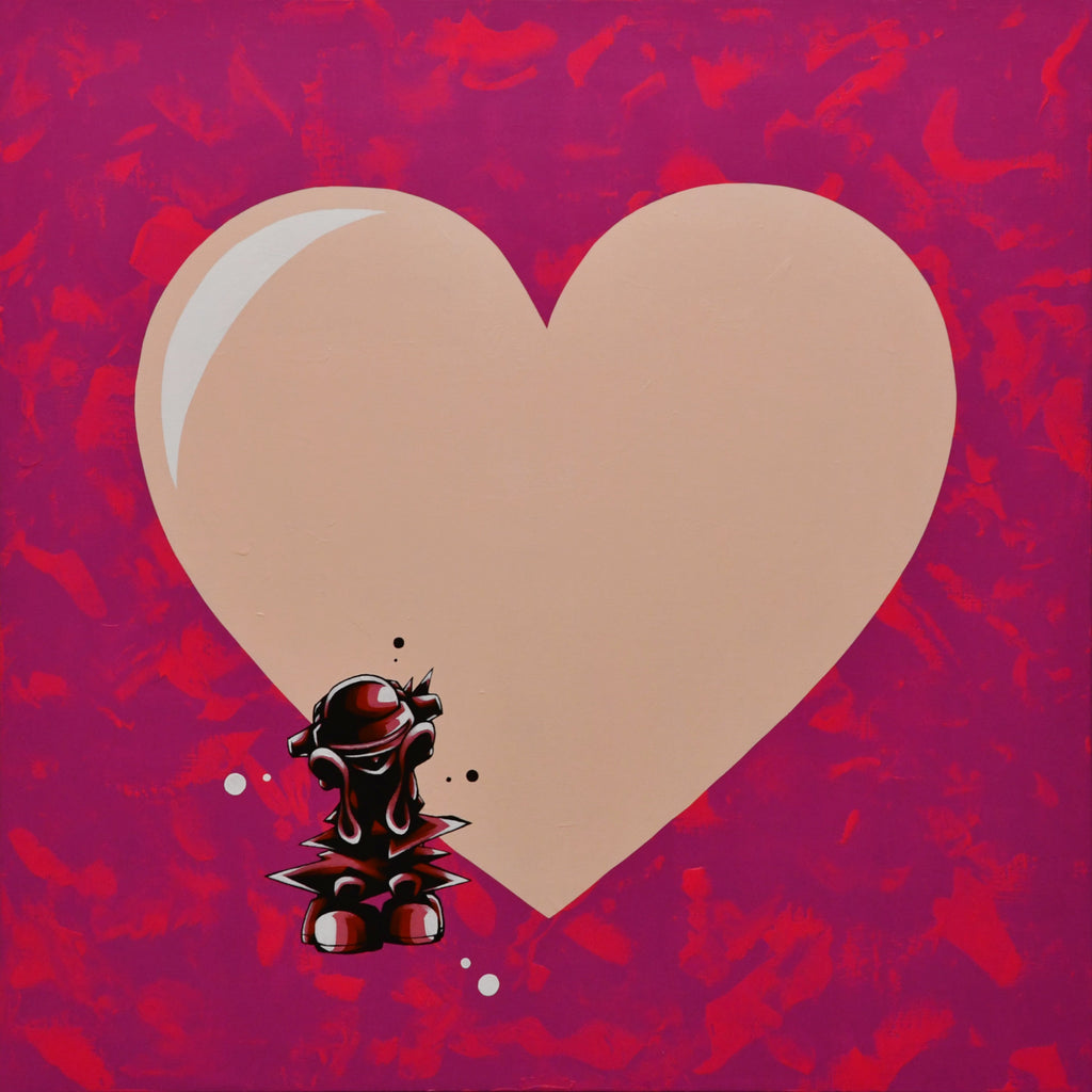 MARK SERIES HEART, MANABU MORITA, 2022Panel, Canvas, Acrylic91.0 × 91.0cm