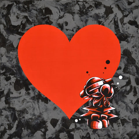MARK SERIES HEART, MANABU MORITA, 2022Panel, Canvas, Acrylic53.0 × 53.0cm