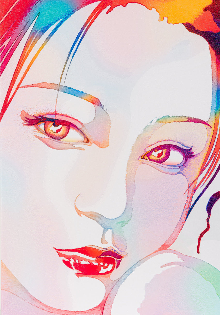 FACE11, SENKO TAKAHASHI, 2023Panel, resin on canvas, giclee, medium65.2 ×45.5 cm