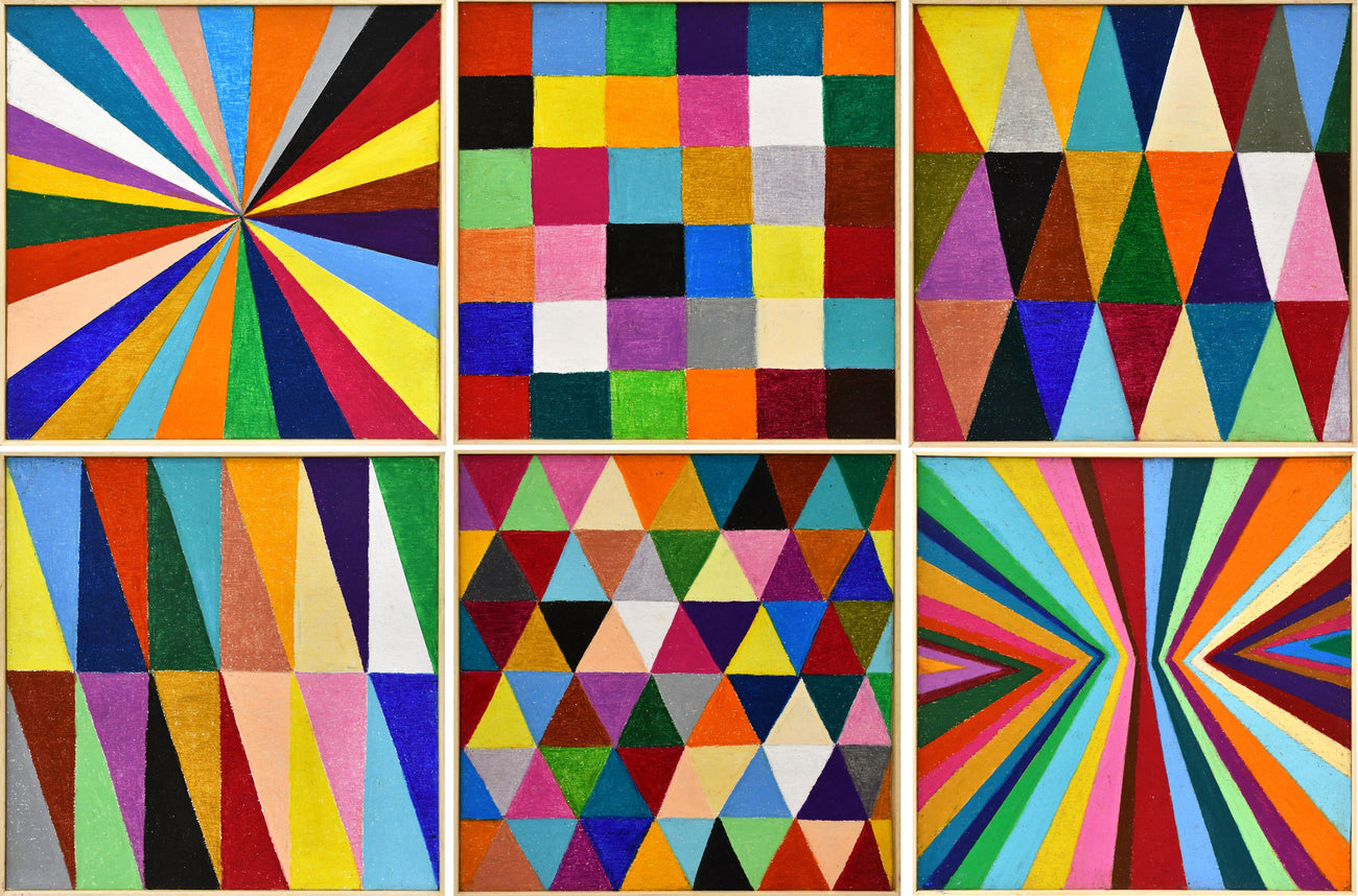 Composition No.6, DEBBIE REDA, 2020Panel, Wood panel, Oil pastel95.0 × 63.0