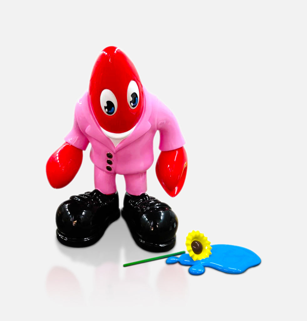 Lobster and Sunflower, PHILIP COLBERT, 2021Acrylic and lacquer on aluminum82.0 x 74.0 x 88.0 cmEdition of 3 Plus 2Artist's Proofs (#1/3)