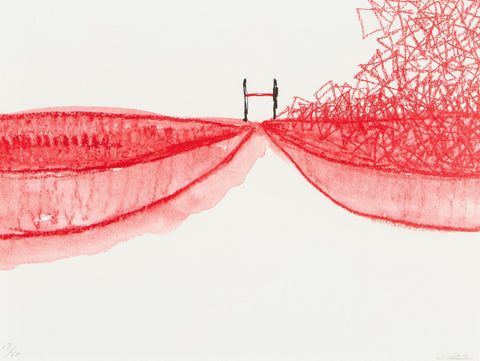 Meeting, CHIHARU SHIOTA, 2019Lithograph on paper, frame30.0 × 40.0 cmEdition 40